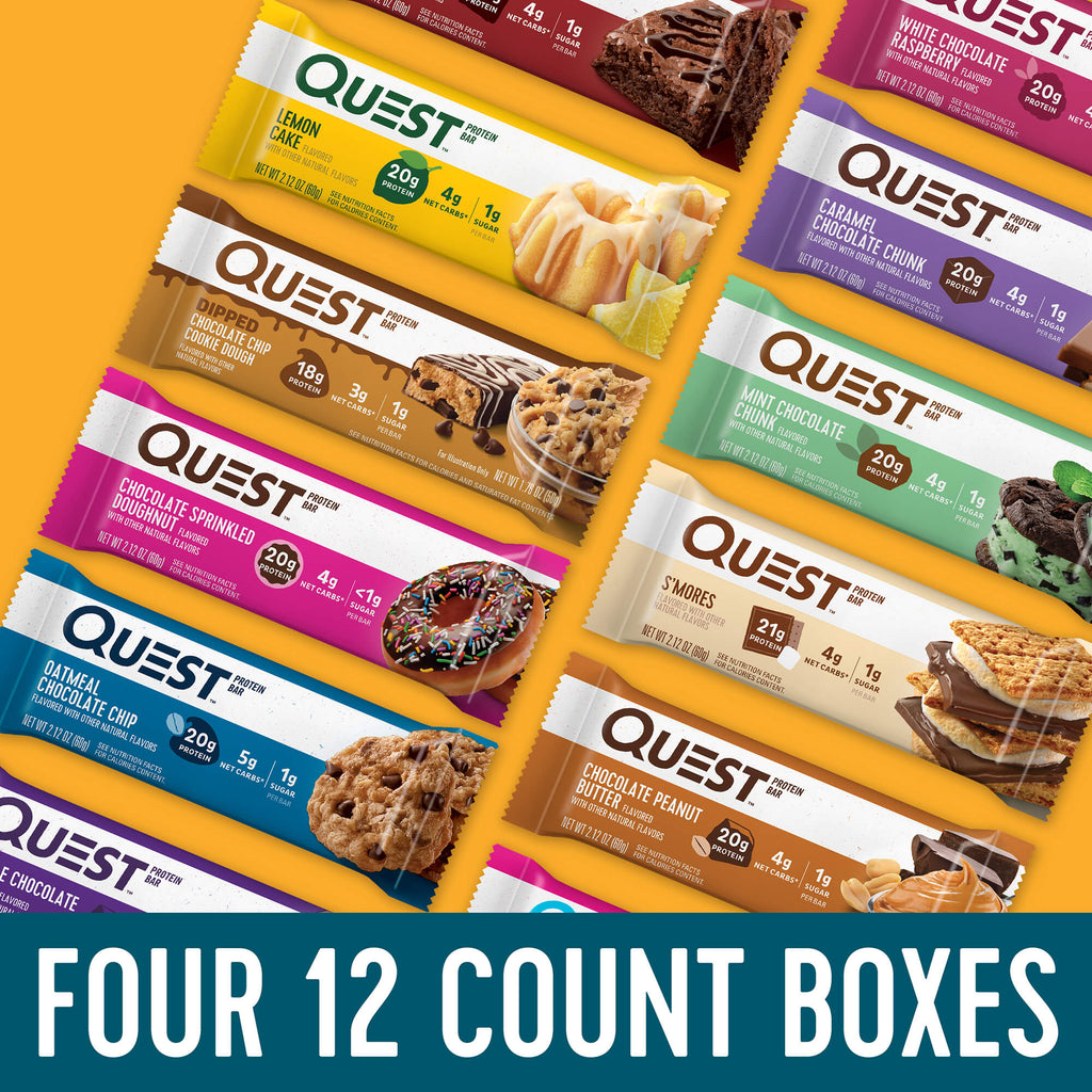 Large Protein Bar Bundle; 4 x 12ct. boxes - Save 10%