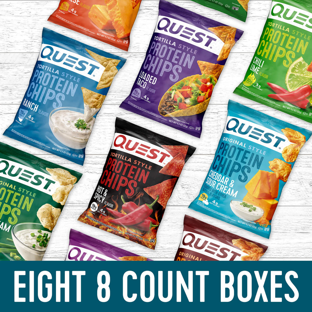 Protein Chips Bundle; 8 x 8ct. boxes - Save 15%