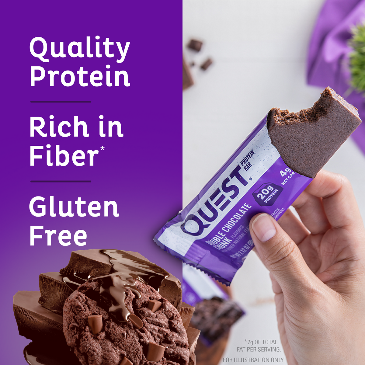 Double Chocolate Chunk Protein Bars