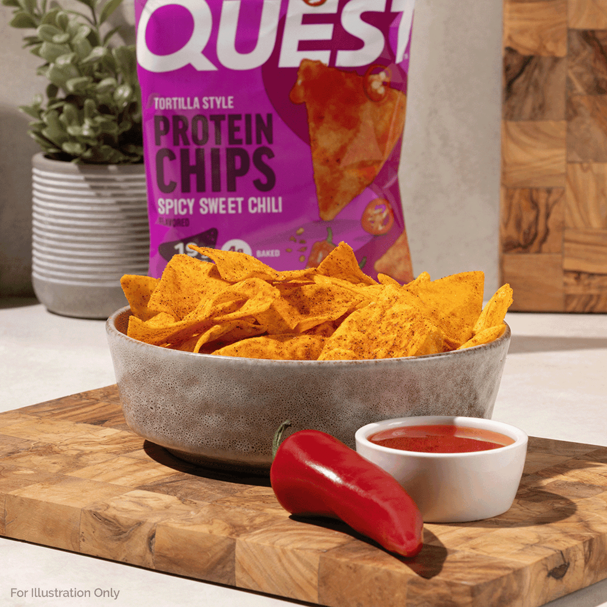 Spicy Sweet Chili Tortilla Style Protein Chips