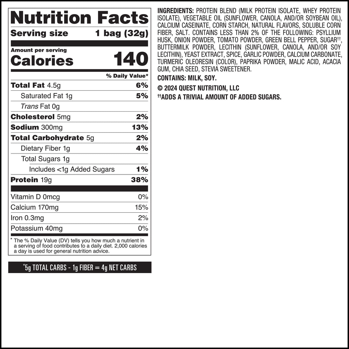 Salsa Verde Tortilla Style Protein Chips